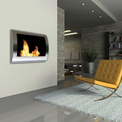 Chelsea Indoor Wall Mounted Biofuel Fireplace - Indoor Fireplaces