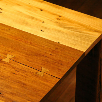 Tulip Poplar Dining Table with Butterfly Joints