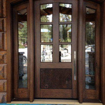 British Colombia Log Cabin Custom Door