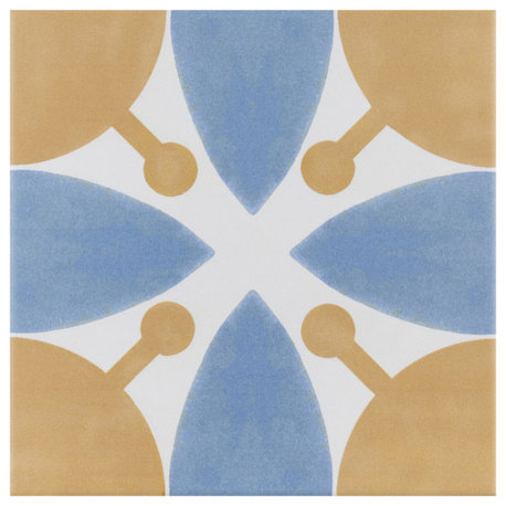 Revival Ceramic Floor and Wall Tile, Leaf