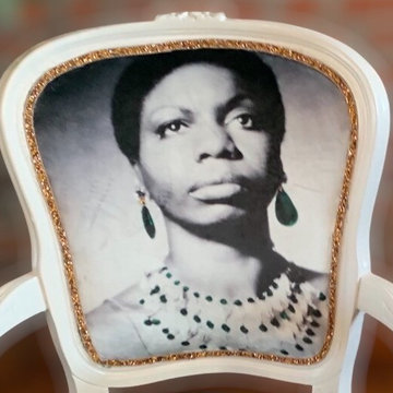 Custom Vintage Re-Upholstered Nina Simone Chair