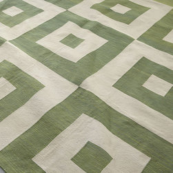 Green Not-So-Square Rug - Rugs