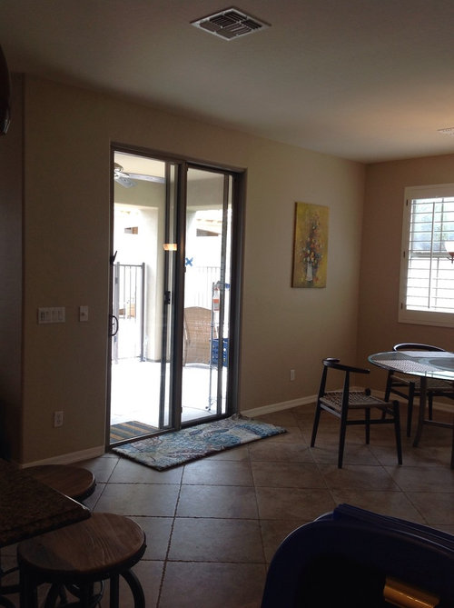 Dining area off kitchen needs help.