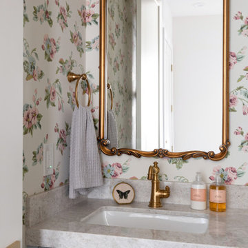 New Classic Revival Guest Bath
