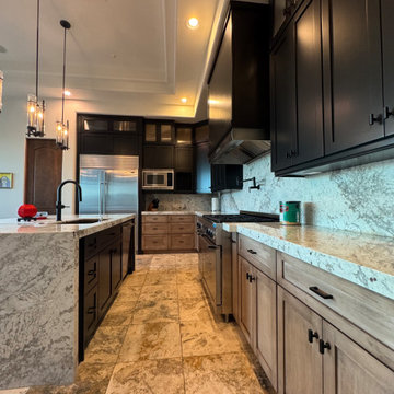 Two Tone Kitchen Reface and Partial Build