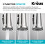 Britt 3-Function Pull-Down Water Filter Kitchen Faucet CH, Model KFF-1691CH