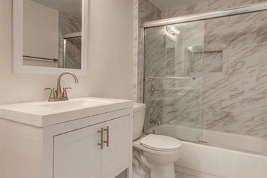 Transitional bathroom photo in Orange County