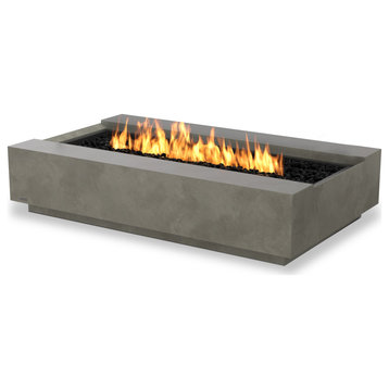 EcoSmart™ Cosmo 50 Fire Table - Ethanol/Gas (Propane/Natural) Fire Pit, Natural, Gas Burner (Lp/Ng)