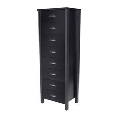 Tall Corner Dressers Houzz Bay Thorne 8 Drawer Tall Dresser Black Dressers