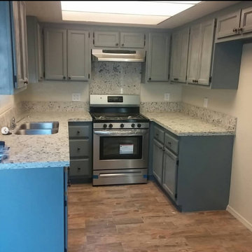 Kitchen Remodel (used old cabinets)