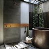 Japanese Style Soaking Hand Hammered Copper Bath Tub