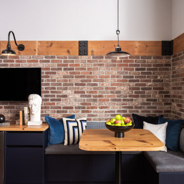 South Loop Loft Kitchen Remodel | Industrial Brick & Timber | Chicago