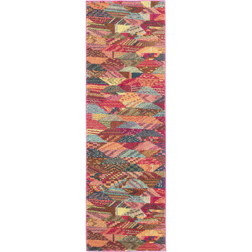 Unique Loom Multicolored Rainier Sedona 2' 2 x 6' 7 Runner Rug