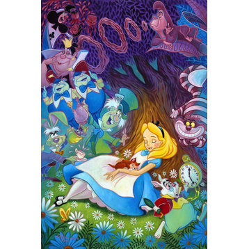 Disney Fine Art Dreaming in Color by Tim Rogerson, Gallery Wrapped Giclee