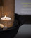 11" Tall Indoor Tiered Column Tabletop Fountain with 3 Candles