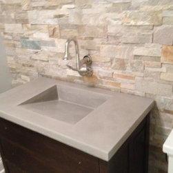Concrete ramp sink - Bath Products