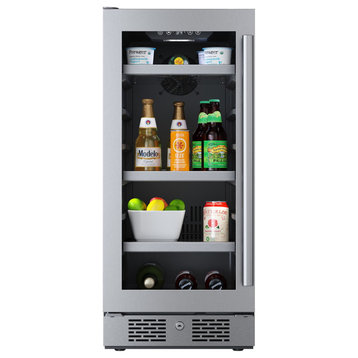 Avallon ABR152LH 15"W 86 Can Beverage Center - Stainless Steel