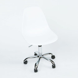 Office Slope Chair in White - Office Chairs
