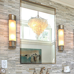 Moda Mosaic Alternating Pattern Field Siena Silver 1/4'' x 4'' - Mosaic Tile