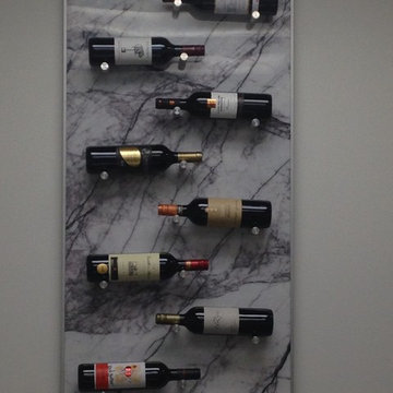 Wine Rack - Ziluo Translucent Marble back lit - Real Stone - Real Light
