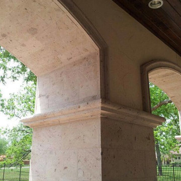 "Hand carved natural stone Cantera"