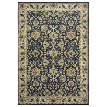 Raleigh 8026P Navy/Ivory 3'10" x 5'5" Rug