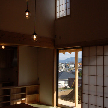 吹き抜けの茶の間