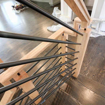 Project #69 | Contemporary Staircase with Horizontal Metal Rods