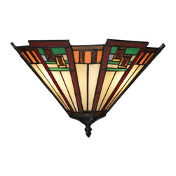 Elk Lighting - Elk Lighting 70115-2 - Oak Bridge 2 Light Sconce In Tiffany Bronze - Wall Sconces