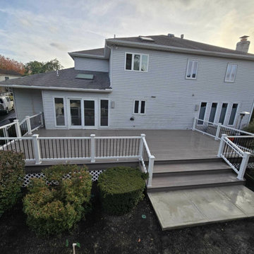 Trex Enhance Rocky Harbor Flooring With Trex Select Railing Demo & Rebuild