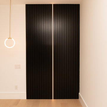 Modern Fluted Feature Walls with LED Reveal | Tampa Bay