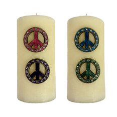 50 Most Por Pewter Candleholders For 2018 Houzz Wilco Home Set Of 4 Pewter Jeweled Peace Sign Candle Pins Candleholders