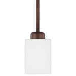 HomePlace - HomePlace 315211BZ-338 Dixon - One Light Pendant - Warranty: 1 Year Room Recommendation: PDixon One Light Pend Brushed Nickel Soft  *UL Approved: YES Energy Star Qualified: n/a ADA Certified: n/a  *Number of Lights: 1-*Wattage:100w Incandescent bulb(s) *Bulb Included:No *Bulb Type:E26 Medium Base *Finish Type:Bronze