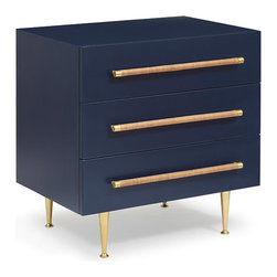 Brownstone Furniture - Brownstone Audrey 3-Drawer Nightstand - Nightstands And Bedside Tables
