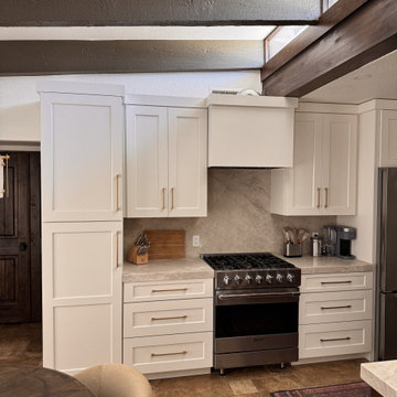 Kitchen Range Wall — Custom Hood Surround