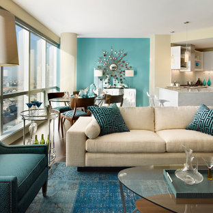 Teal And Gold Living Room Houzz