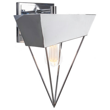 Neo 1 Light Wall Sconce In Chrome (1513-CH-LED18C)