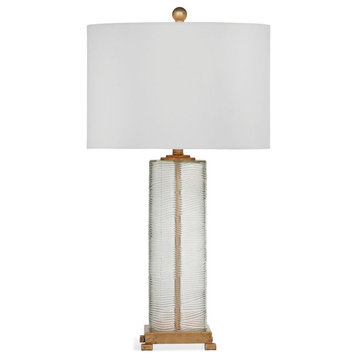 Bassett Mirror Company Glass Maroa Table Lamp