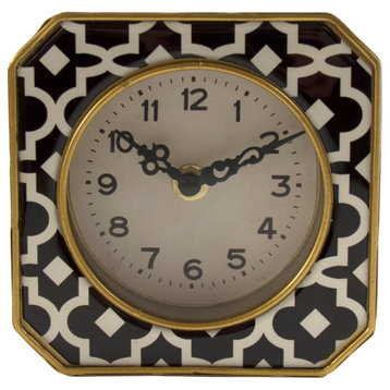 Black And White Pattern Clock, Black and White pattern