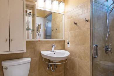 インディアナポリスにあるトランジショナルスタイルのおしゃれな浴室の写真