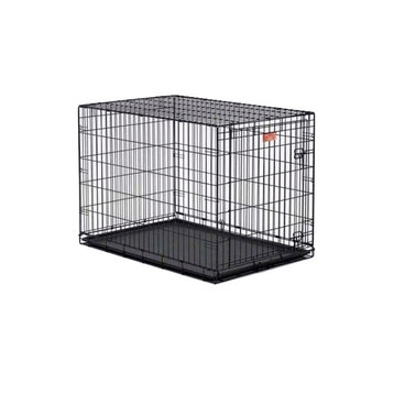 Midwest Life Stages Single Door Dog Crate, Black, 36"x24"x27"