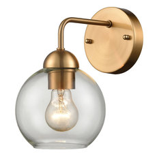 Astoria 1 Light Wall Sconce in Satin Gold
