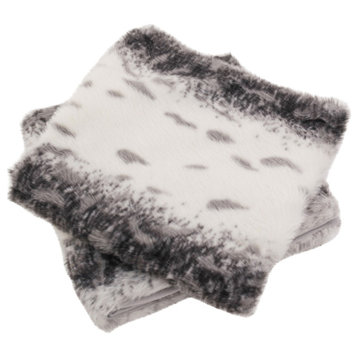 Citraka Faux Fur Pillow Shell Set