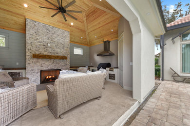 Inspiration for a coastal porch remodel in Jacksonville
