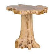 East At Main's Grafton Brown Specialty Teakwood Accent Table
