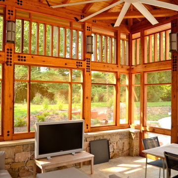 Timber Framed Screen Porch