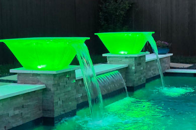Example of a minimalist pool design in Houston