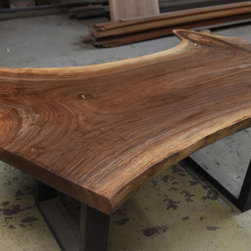 Live Edge Walnut Coffee Table - Furniture