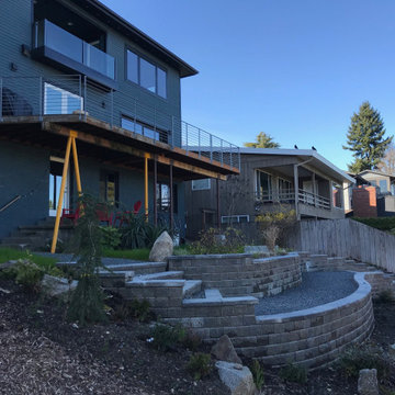 Terraced rear yard
