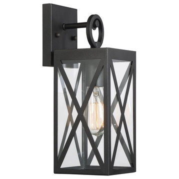 Savoy House Meridian 1 Light Outdoor Wall Sconce Black